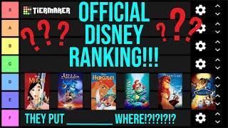 Disney100 Celebration Video! OFFICIAL Ranking ALL DISNEY Movies!!! (TierMaker)