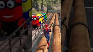 Gta5 funny SpiderMan moments #gta5 #ragdolls #spiderman #gta5gameplay #gtashort#minions