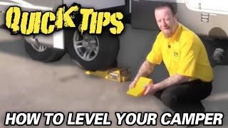 HOW TO LEVEL YOUR RV | Pete's RV Quick Tips (CC)