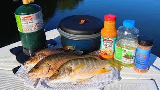 Eating Whatever We Catch in Mangrove Backwaters!