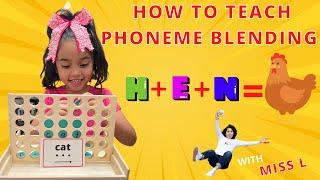 How To Teach Phoneme Blending | Fun Activities To Teach The ABC | How To Teach Your Child To Read