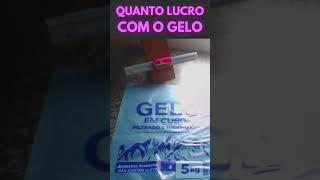 Quanto lucro com cada embalagem de gelo vendida #shorts