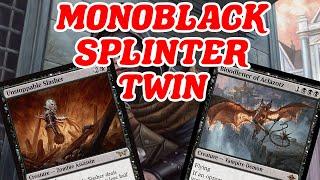 MONOBLACK SPLINTER TWIN! Legacy Black Stompy with combo finish MTG