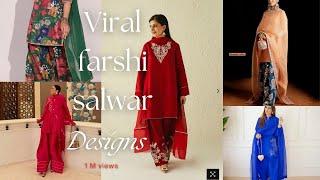 Designer farshi shalwar suit / Viral farshi shalwar designs 2025/Pinterest inspire farshi salwar