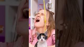  Food Fight Gone Crazy! Ice Cream ATTACKS?!  #Viral #reaction #cat #funhack