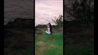 Dragon’s Teeth, Maui, wedding drone shot