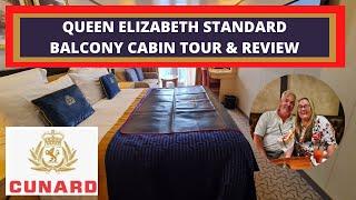 Cunard Queen Elizabeth Cruise Ship Standard Balcony Cabin 8162 Review and Tour