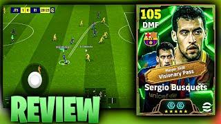  BUSQUETS 105 MELHOR VOLANTE MODERNO do EFOOTBALL 2025 MOBILE - REVIEW BUSQUETS EPICO