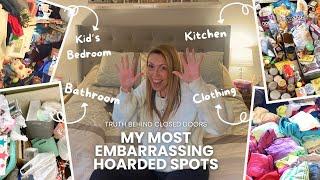 Decluttering my most Embarrassing Hoarded Spots | The Truth behind Closed Doors