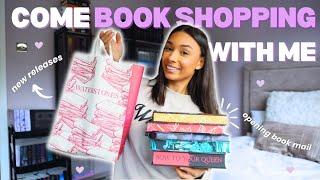 come book shopping with me!️ *bookstore vlog & opening book mail!*