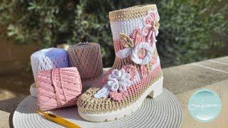  Сапожки Magic| Бесплатный мастер-класс  | Учимся вязать обувь крючком | CROCHET SHOES