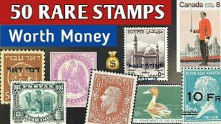 Rare Valuable Stamps Iceland To Mauritius | 50 Worldwide Stamp Collection