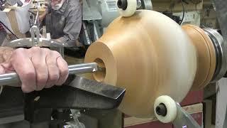 Woodturning - English Yew Hollow Form Part 2