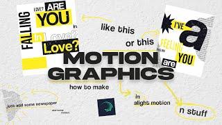 Motion Graphics Tutorial in Alight Motion like y6richo | Tutorial #15