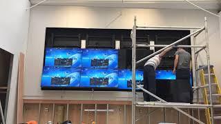 LCD Video Wall - Installation Timelapse