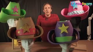 Tutorial: how to make a foam cowboy hat