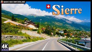 Sierre 4K  Walking in Crans-Montana & Scenic Drive Road Trip to Sierre - Valais / Wallis Ep#2