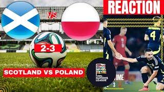 Scotland vs Poland 2-3 Live Stream UEFA Nations League Football Match Score Reaction Highlights Vivo