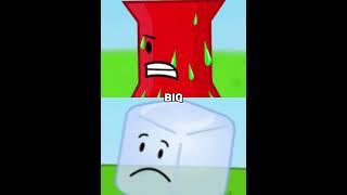 Pin vs Ice Cube #bfdi #bfdia #bfb #tpot #bfdia15 #trending #edit #viralshort #osc #pin #icecube