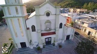 The town of Villalba, Puerto Rico from the public plaza (drone video)