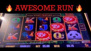 AWESOME RUN  MAGIC PANDA DRAGON LINK SLOT MACHINE  POKIE WINS