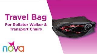 Travel Bag For Rollator Walker & Transport Chairs - Features & How To Assemble