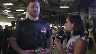 UFC 211: Stipe Miocic Backstage Interview