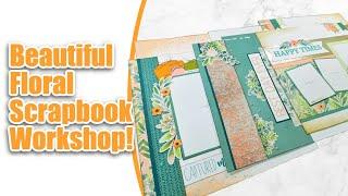 Stampin' Up! Scrapbook Workshop Frames & Flowers Collection | Layout Share + Assembly Tips