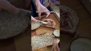 German husband makes American wife pb&j #expatusa #germanhusband #americanwife #funnygerman