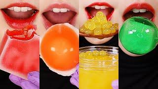 3HOURS EMOJI EATING ASMR FOR SLEEP, RELAXING EATING ASMR WAX CANDY HONEY JELLY, CANDIED FRUITS ETC 