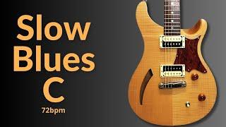 Soulful Slow Blues Guitar Backing Track in C Major | Relaxing & Smooth Jam Session