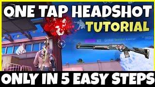 HOW TO PERFORM ONE TAP HEADSHOT ( 5 EASY STEPS ) | BRAZILIAN PLAYER TIPS AND TRICKS 