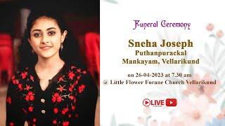 Sneha Joseph Puthanpurackal  || Funeral Ceremony