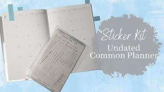 Sterling Ink Sticker Kit for Undated Common Planner | A Walkthrough