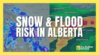 Snow and Rising Flood Risk to Start Summer in Alberta | #forecast