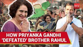 Forget Maharashtra, Cong's Priyanka Gandhi 'Defeated' Brother Rahul In Wayanad | Watch How