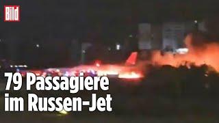 ANTALYA: Flammen-Inferno am Flughafen