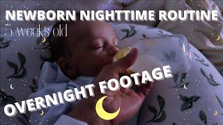 NEWBORN NIGHT TIME ROUTINE | TAKING YOU THROUGH THE NIGHT | 5 WEEKS OLD