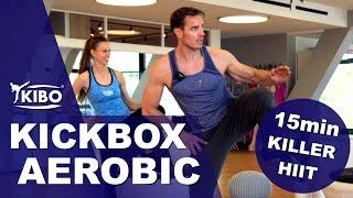 KIBO Kickbox-Aerobic Cardio KILLER HIIT Workout 15min by Dr. Daniel Gärtner (English)