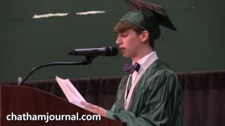 2016 Woods Charter School Valedictorian Tommy Johnson