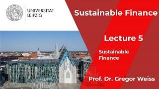 Sustainable Finance - Lecture 5 - Finance