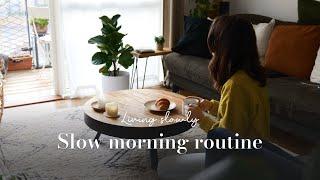 Slow morning routine | Living slowly, mindful habits, coffee and plant care 🪴