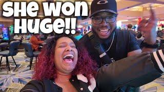 She Won Huge On A Slot She Would Never Play In A Million Years!!