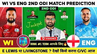 WI vs ENG Dream11, WI vs ENG Dream11 Prediction, West Indies vs England ODI Dream11 Team Today