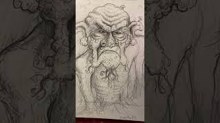 Drawing a Boggart! #art #drawing #shorts #fantasyart #fairy #howto #howtodraw #pencildrawing