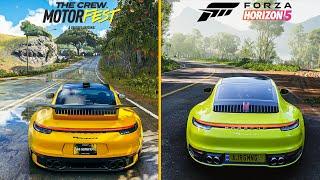 (PS5) The Crew Motorfest VS Forza Horizon 5 (XSX) GRAPHICS COMPARSION PS5 VS XBOX 4K60FPS