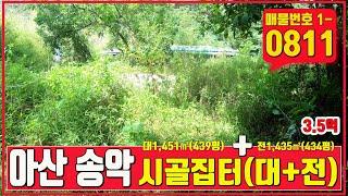 아산 송악시골집 터(대지)와  밭(전)  함께 매매