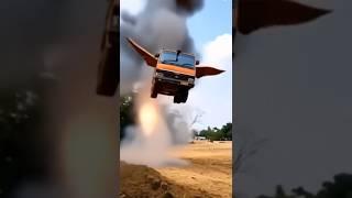 JCB tata dumper flying #dkgcomedy13 #automobile #tractorvideo #ai #jcbvideo #youtubeshorts #shorts