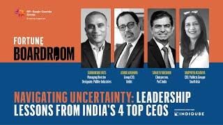 Fortune India Boardroom EP 2 | Navigating Uncertainty: Leadership Lessons from India's 4 Top CEOs