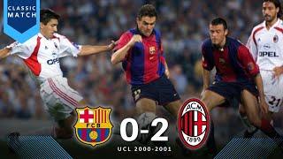 Barcelona vs AC Milan 0-2 || When Milan Destroy Barcelona & Clean Sheet in Camp Nou || UCL 99/00